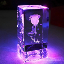 High Quality 3D Laser Engraving Cube for Birthday Gift